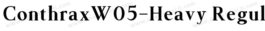 ConthraxW05-Heavy RegularVersion 1字体转换